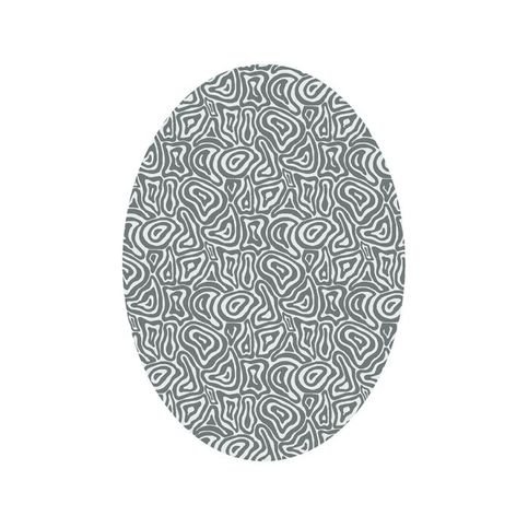 Coralia Silver Oval Rug by William Yeoward