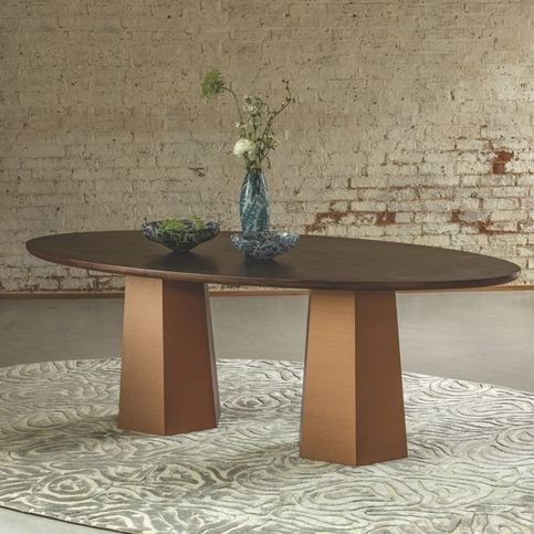 Coralia Silver Oval Rug by William Yeoward