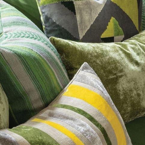 Danny Forest/Slate Cushion by William Yeoward