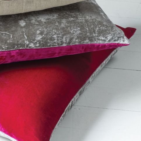 Danny Fuchsia/Slate Navy Cushion by William Yeoward
