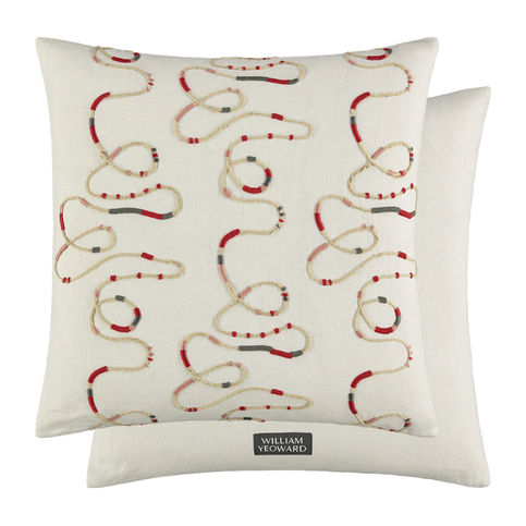Dartley Rouge Cushion by William Yeoward