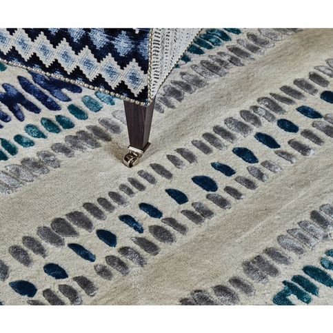 Draxon Indigo Rug by William Yeoward