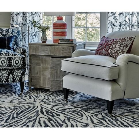 Flavia Blues Rug by William Yeoward