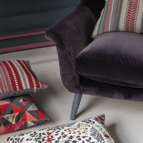 Indus Coral Cushion by William Yeoward