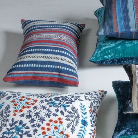 Indus Rouge Cushion by William Yeoward