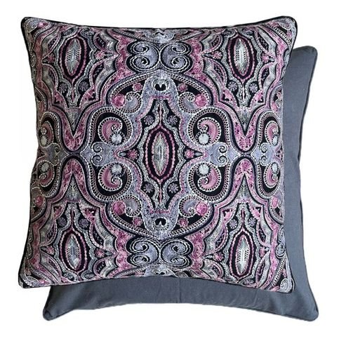 Kalan Damson Cushion by William Yeoward