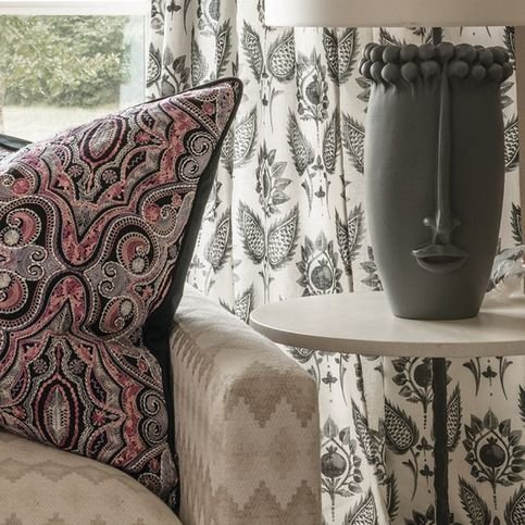 Kalan Damson Cushion by William Yeoward
