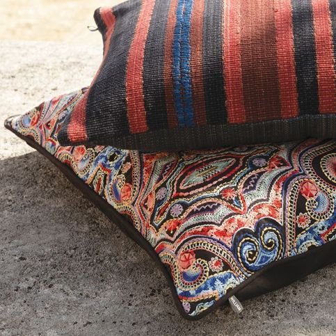 Kalan Rouge Cushion by William Yeoward