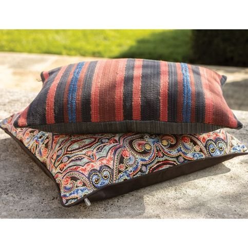 Kalan Rouge Cushion by William Yeoward