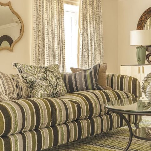 Kalan Sage Cushion by William Yeoward