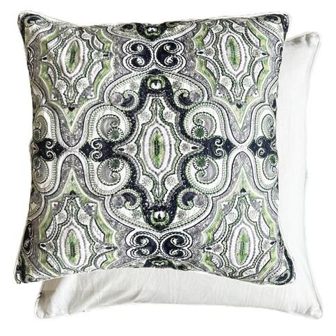 Kalan Sage Cushion by William Yeoward