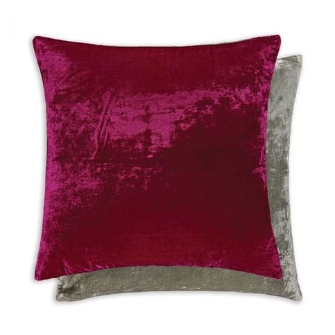 Kenny Fuchsia/Slate Cushion by William Yeoward