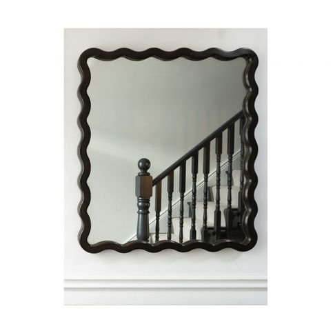 Keste Antique Bronze Rectangular Mirror by William Yeoward