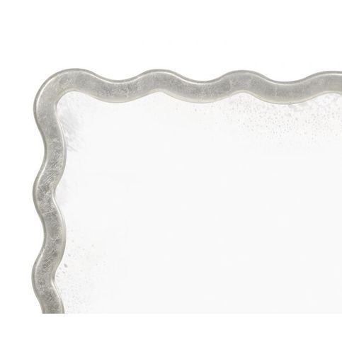 Keste Antique Silver Rectangular Mirror by William Yeoward