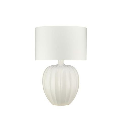 Kristiana Chalk Table Lamp by William Yeoward