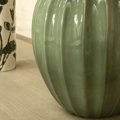 Kristiana Sage Table Lamp by William Yeoward