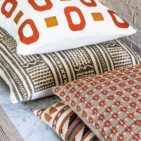 Kuba Sand Cushion by William Yeoward