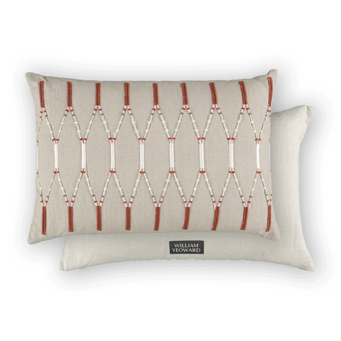 Lima Sienna Cushion by William Yeoward