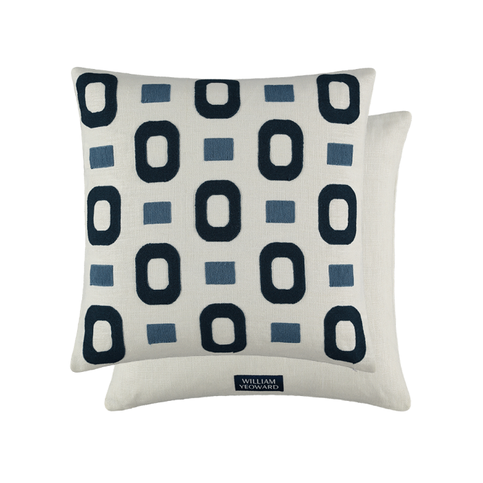 Maakola Indigo Cushion by William Yeoward