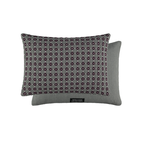 Maliana Aubergine Cushion by William Yeoward