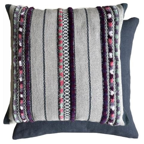 Mangala Aubergine Cushion by William Yeoward