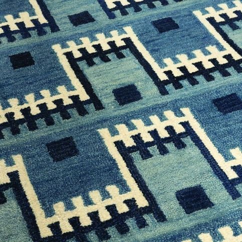 Marga Indigo Rug by William Yeoward