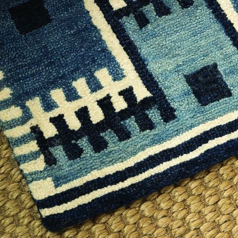 Marga Indigo Rug by William Yeoward