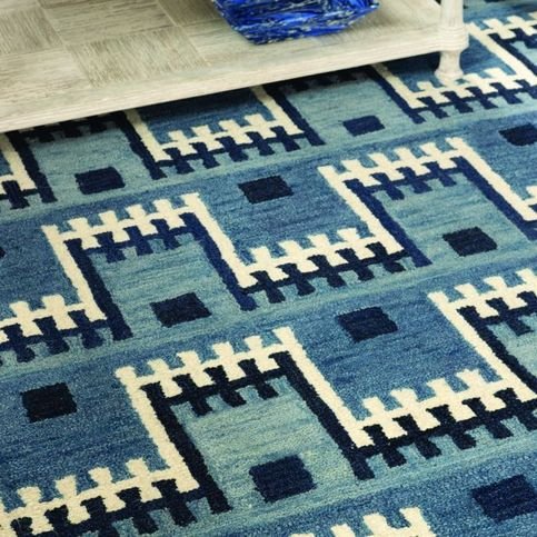 Marga Indigo Rug by William Yeoward