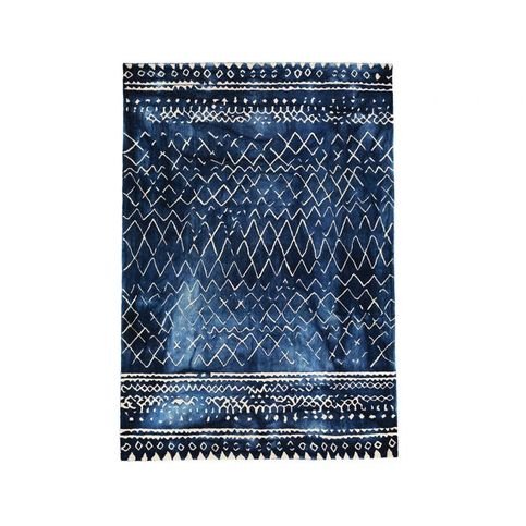Mariah Indigo Rug by William Yeoward