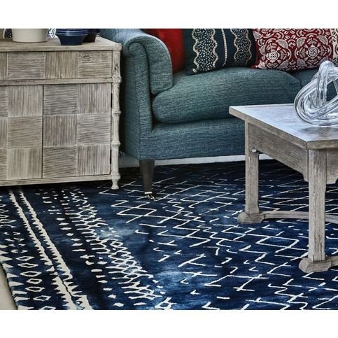 Mariah Indigo Rug by William Yeoward
