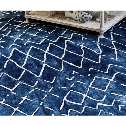 Mariah Indigo Rug by William Yeoward