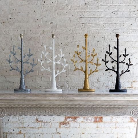 Millana Silvered Table Lamp by William Yeoward