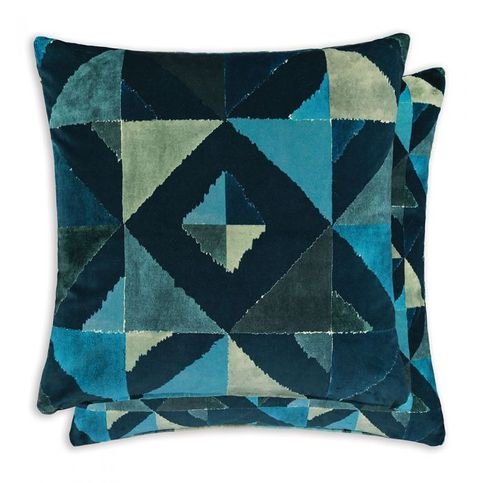 Molino Indigo Cushion by William Yeoward