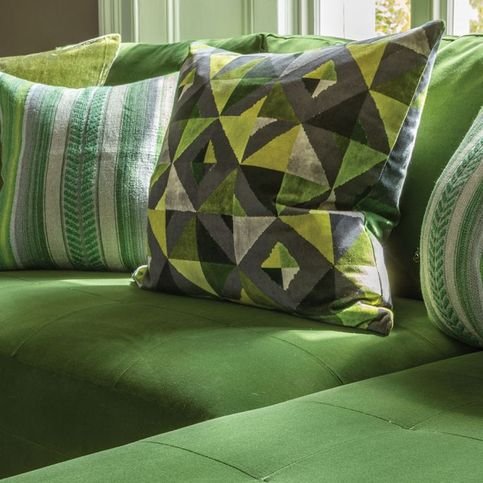 Molino Sage Cushion by William Yeoward