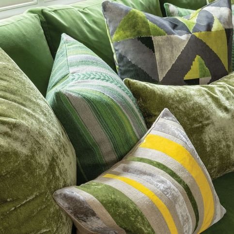 Molino Sage Cushion by William Yeoward