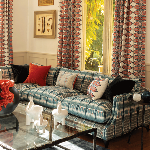 Montacute Rouge Cushion by William Yeoward