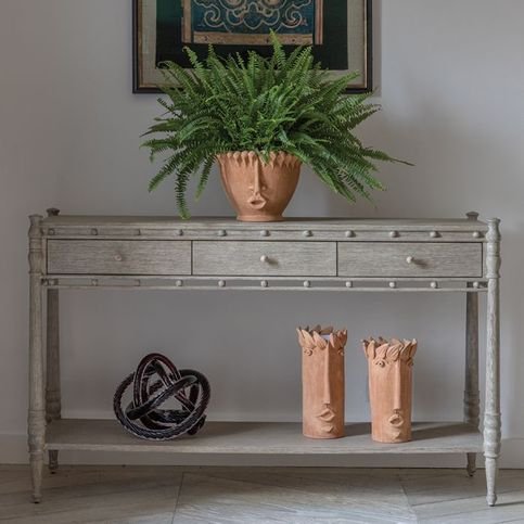 Morris Greyed Oak Console by William Yeoward