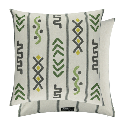 Nasca Sage Cushion by William Yeoward