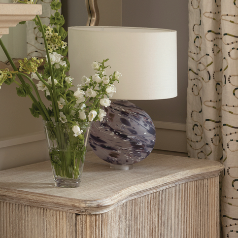 Nyla Amethyst Table Lamp by William Yeoward