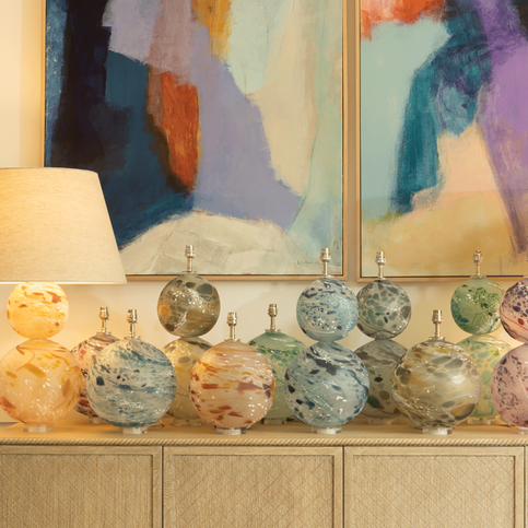 Nyla Indigo Table Lamp by William Yeoward