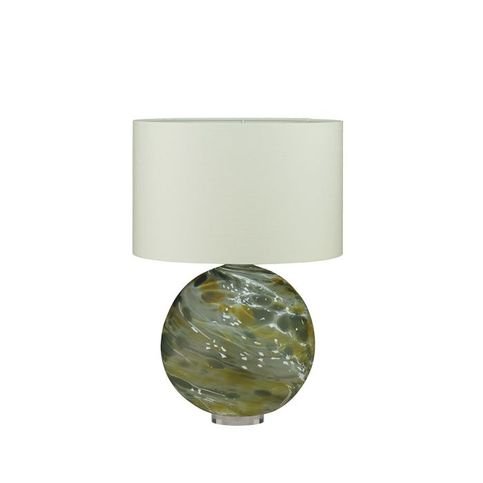 Nyla Sage Table Lamp by William Yeoward