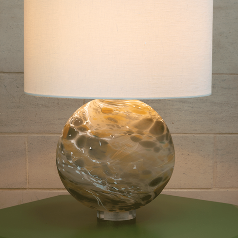 Nyla Sage Table Lamp by William Yeoward
