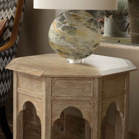 Nyla Sage Table Lamp by William Yeoward