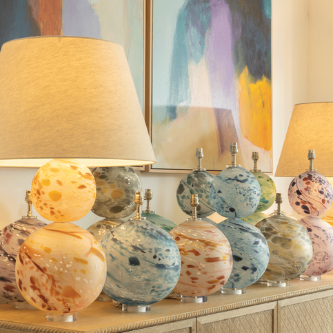 Nyla Slate Table Lamp by William Yeoward