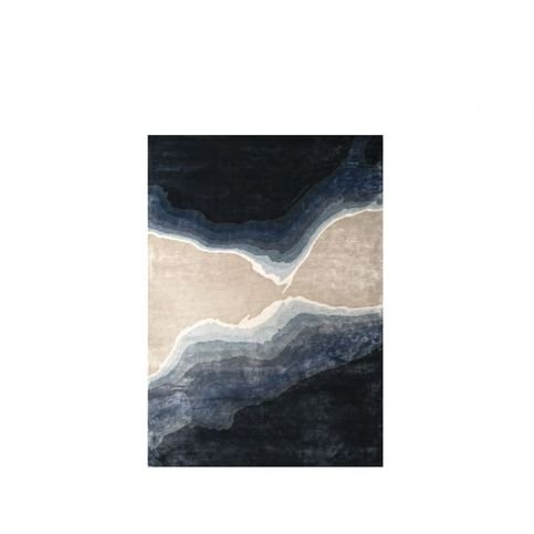 Onda Indigo Rug by William Yeoward