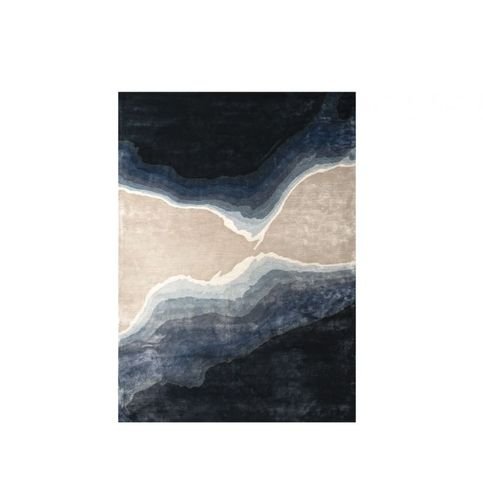Onda Indigo Rug by William Yeoward