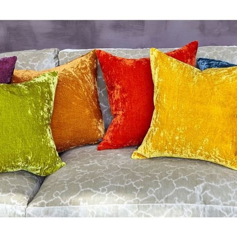 Paddy Blood Orange Cushion by William Yeoward