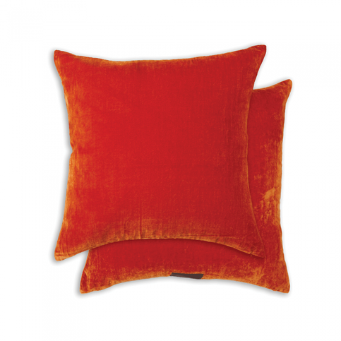 Paddy Blood Orange Cushion by William Yeoward