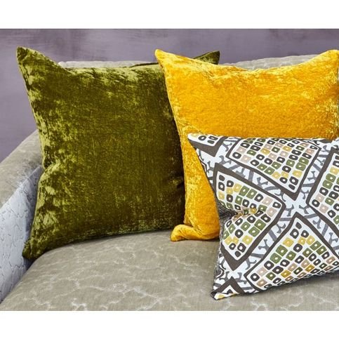 Paddy Olive Cushion by William Yeoward