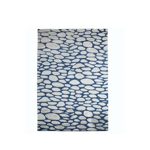 Pebble Woad Rug by William Yeoward